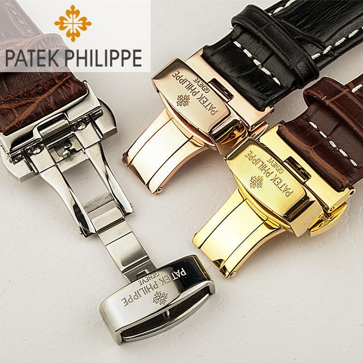 4/22☆Dây Đeo Đồng Hồ Bằng Da PP 20Mm24Mm Patek Philippe Cho Nam Và Nữ