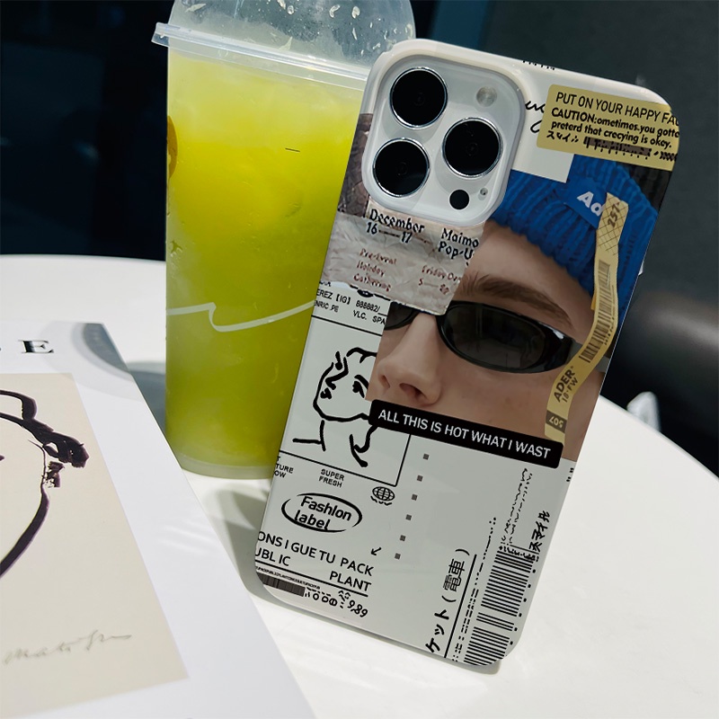 Ốp Điện Thoại Cứng In Hình Chàng Trai Thời Trang Cho iphone 14 pro Max 11 13 12 7Plus 8 X XS Max