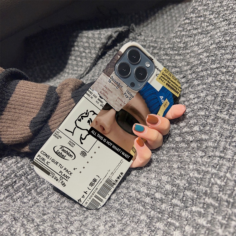 Ốp Điện Thoại Cứng In Hình Chàng Trai Thời Trang Cho iphone 14 pro Max 11 13 12 7Plus 8 X XS Max