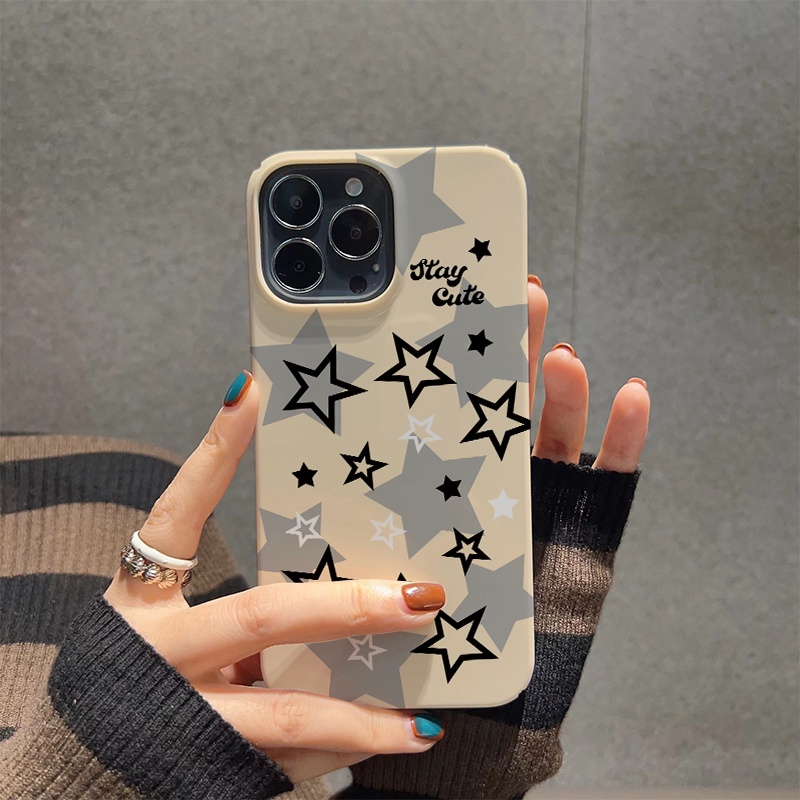 Ốp Điện Thoại Cứng Chống Sốc Họa Tiết Ngôi Sao Thời Trang Cho iphone 14 pro Max 11 13 12 7Plus 8 X XS Max