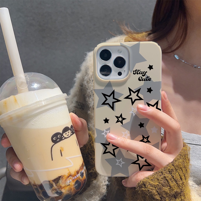 Ốp Điện Thoại Cứng Chống Sốc Họa Tiết Ngôi Sao Thời Trang Cho iphone 14 pro Max 11 13 12 7Plus 8 X XS Max