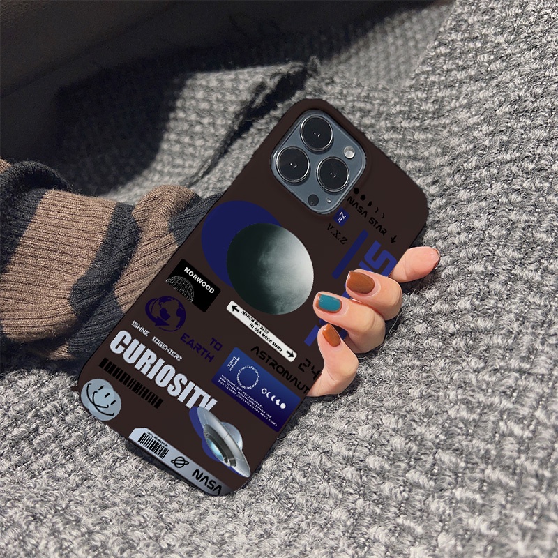 Ốp Điện Thoại Cứng Chống Sốc Họa Tiết Hành Tinh Không Gian Cho iphone 14 pro Max 11 13 12 7Plus 8 X XS Max