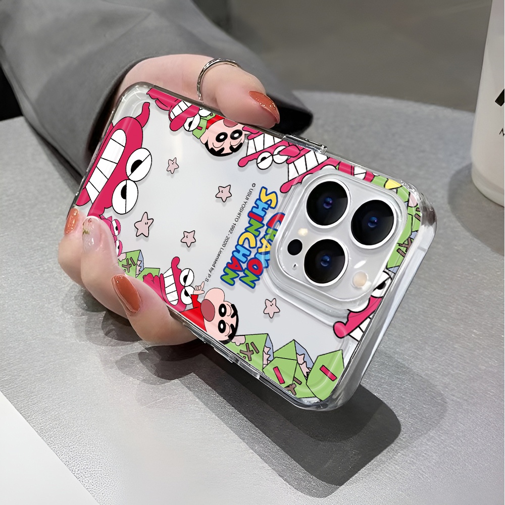 Ốp Điện Thoại Trong Suốt Chống Sốc In Hình Quái Vật Khủng Long Cho iphone 14 pro max 11 13 12 7 8 Plus X XR XSMax