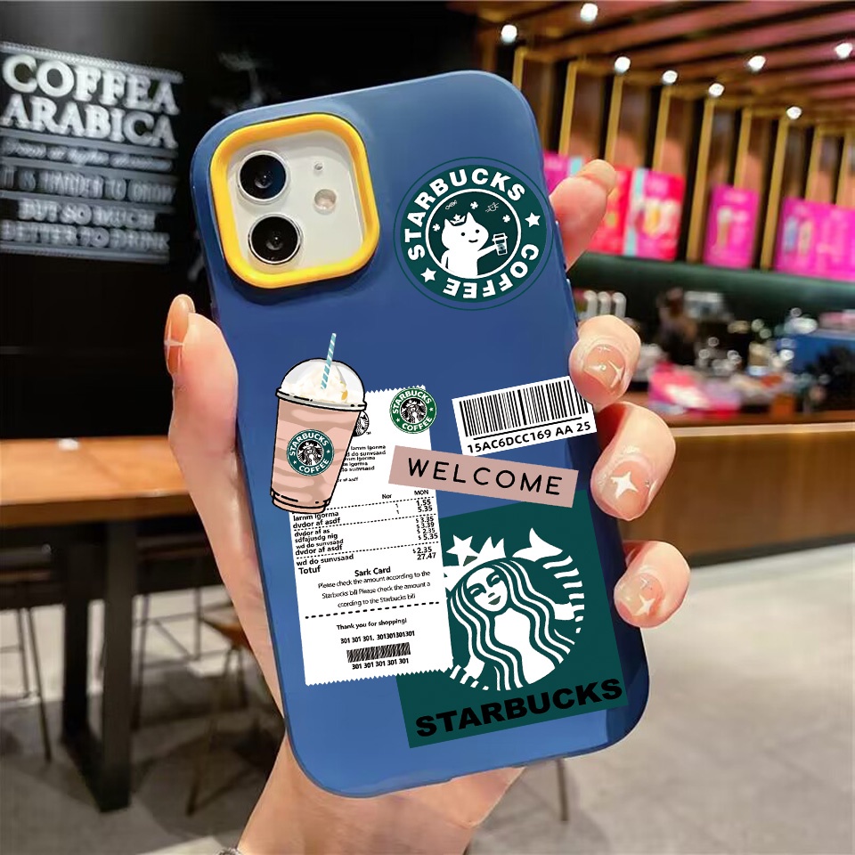 Ốp Điện Thoại silicon Dẻo in Chữ Và Ly Cà Phê 3 Trong 1 Cho iPhone 14Promax 13 12 11 7Plus X XR 7 8