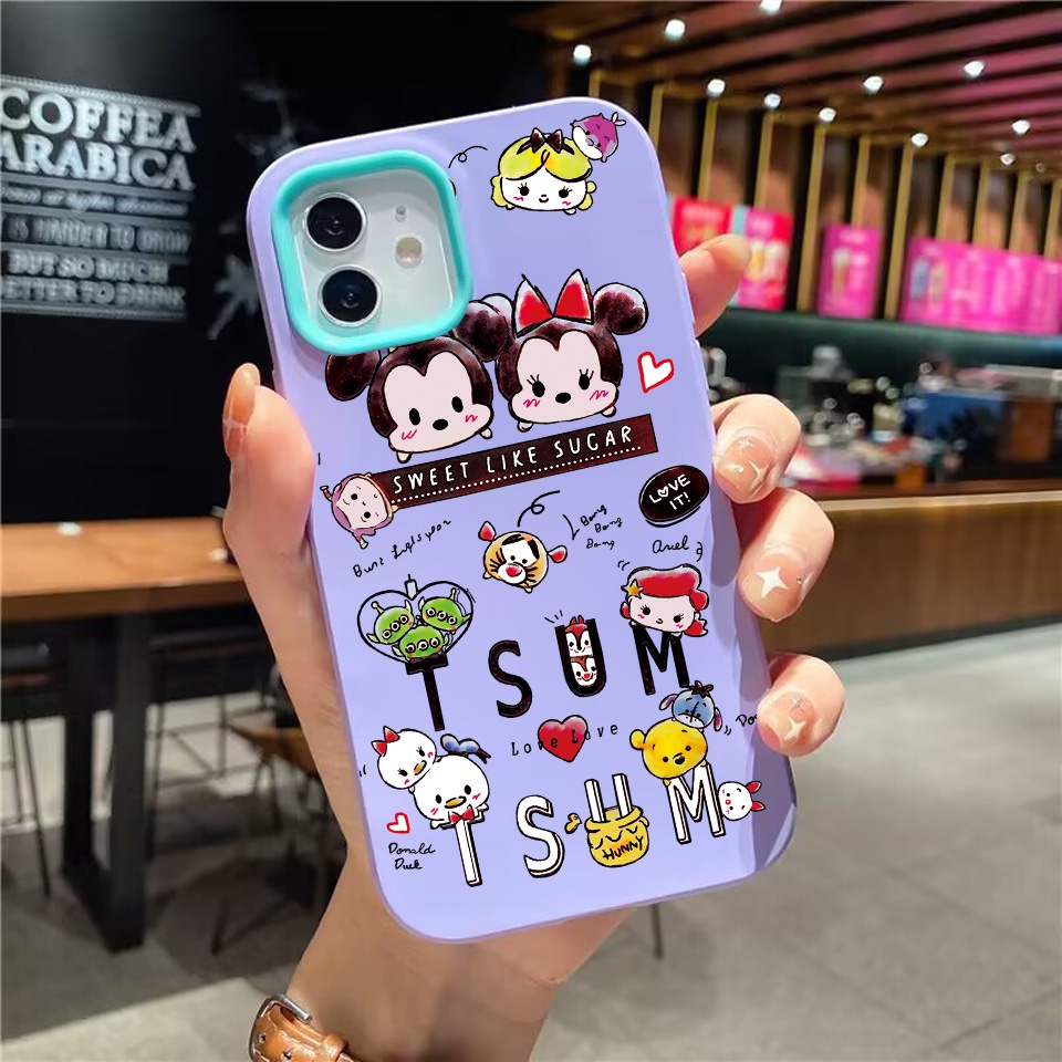 Ốp Điện Thoại silicon Dẻo Họa Tiết Hoạt Hình Thiên Đường 3 Trong 1 Cho iPhone 14Promax 13 12 11 7Plus X XR