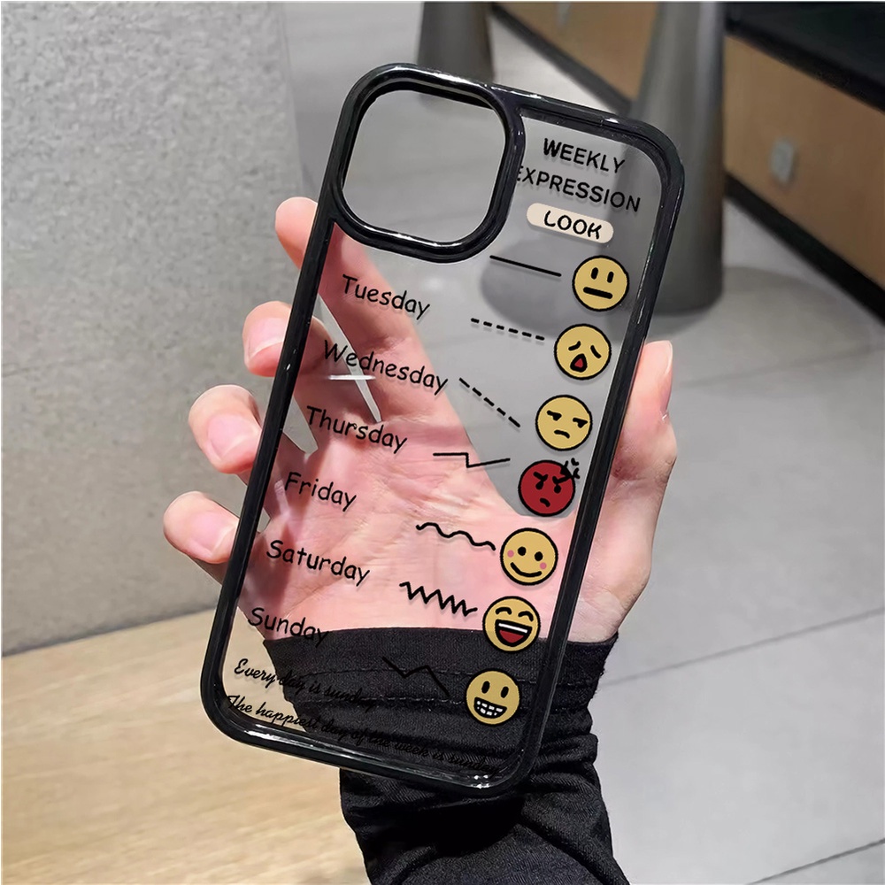 Ốp Điện Thoại Nhựa Acrylic Cứng Trong Suốt In Hình Tuần Lộc Cho iphone 14 pro Max 11 13 12 7Plus 8 X XS Max