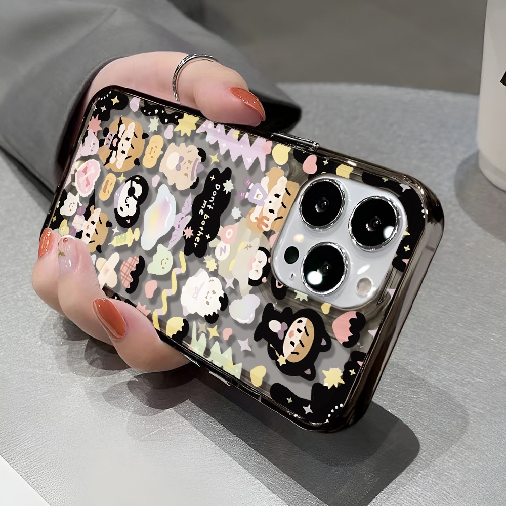 Ốp Điện Thoại Trong Suốt In Hình Gấu Hoạt Hình Cho iphone 14 pro max 11 13 12 7 8 Plus X XR XSMax