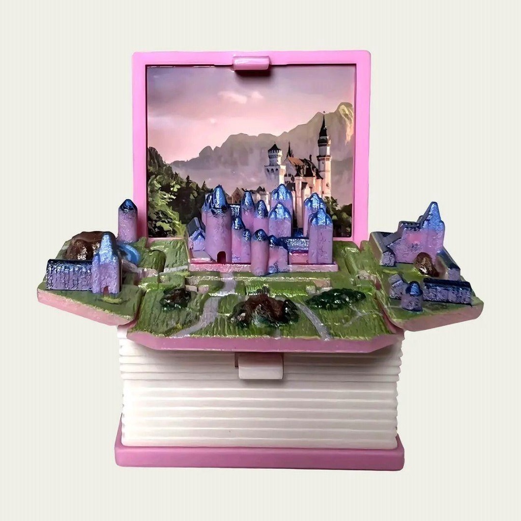 Móc Khóa Mini Hình Quyển Sách Gập Lại Được 3D Độc Đáo