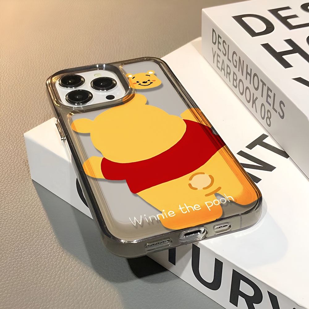 Ốp Điện Thoại Trong Suốt Họa Tiết Hoạt Hình Winnie the Pooh Chống Sốc Cho iphone 14 pro max 11 13 12 7 8 Plus X XR XSMax