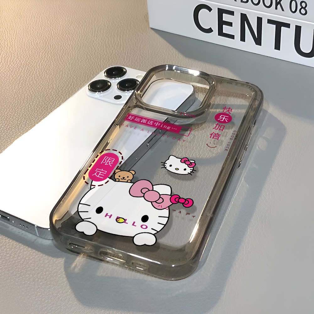 Ốp Điện Thoại Trong Suốt In Hình Hello Kitty Cho iphone 14 pro max 11 13 12 7 8 Plus X XR XSMax