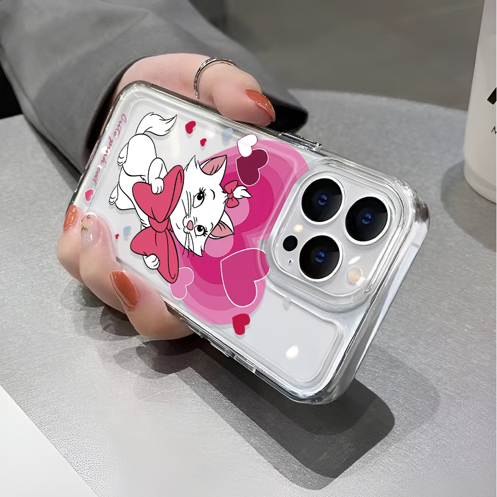 Ốp Điện Thoại Trong Suốt Họa Tiết Mèo Hoạt Hình Cho iphone 14 pro max 11 13 12 7 8 Plus X XR XSMax
