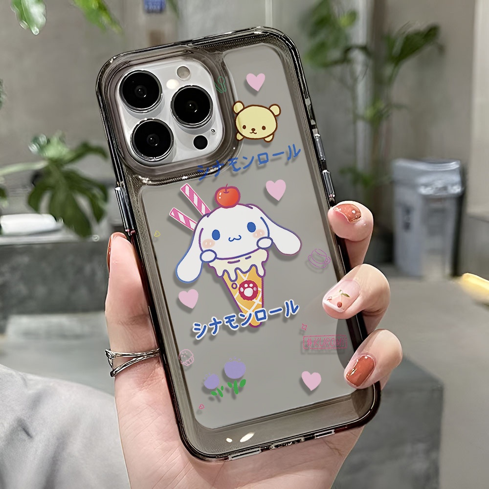 Ốp Điện Thoại Trong Suốt Họa Tiết Hoạt Hình Cinnamoroll Dễ Thương Cho iphone 14 pro max 11 13 12 7 8 Plus X XR XSMax