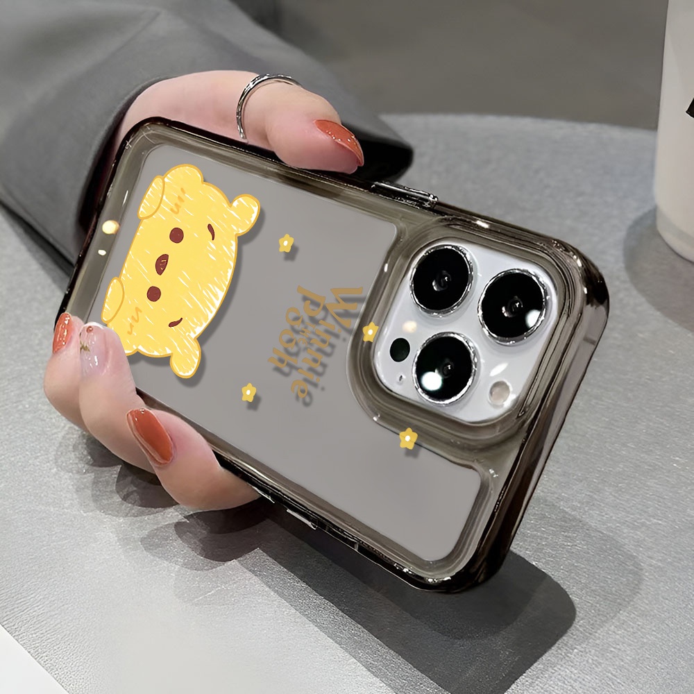 Ốp Điện Thoại Trong Suốt In Hình Gấu Winnie Hoạt Hình Cho iphone 14 pro max 11 13 12 7 8 Plus X XR XSMax