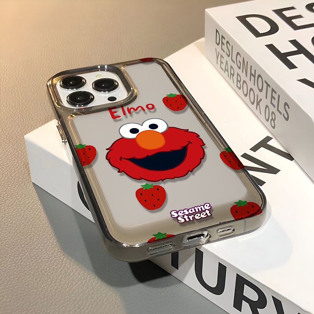 Ốp Điện Thoại Trong Suốt In Hoạt Hình Sesame Street Cho iphone 14 pro max 11 13 12 7 8 Plus X XR XSMax