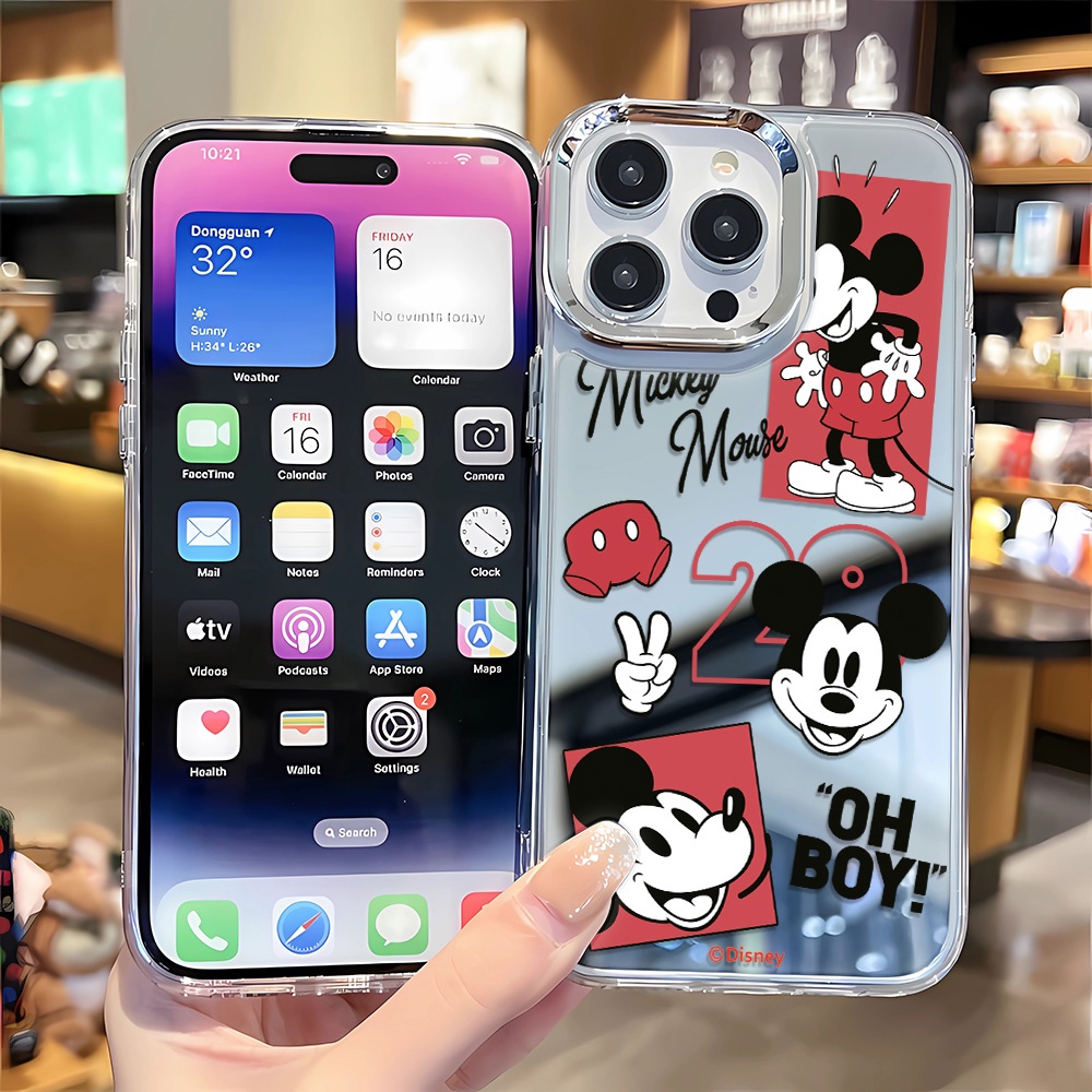 Ốp Điện Thoại Hình Chuột Mickey Cho iphone 14 pro max 11 12 13 8 7 Plus X XR XSMax