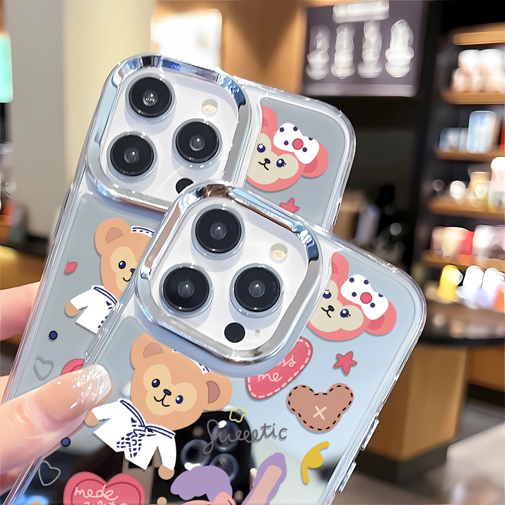 Ốp Điện Thoại Họa Tiết Gấu duffy Cho iphone 14 pro max 11 12 13 8 7 Plus X XR XSMax