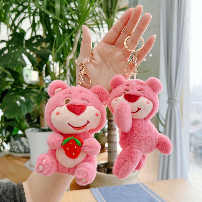 Móc Khóa Hình Gấu Nhồi Bông Dễ Thương