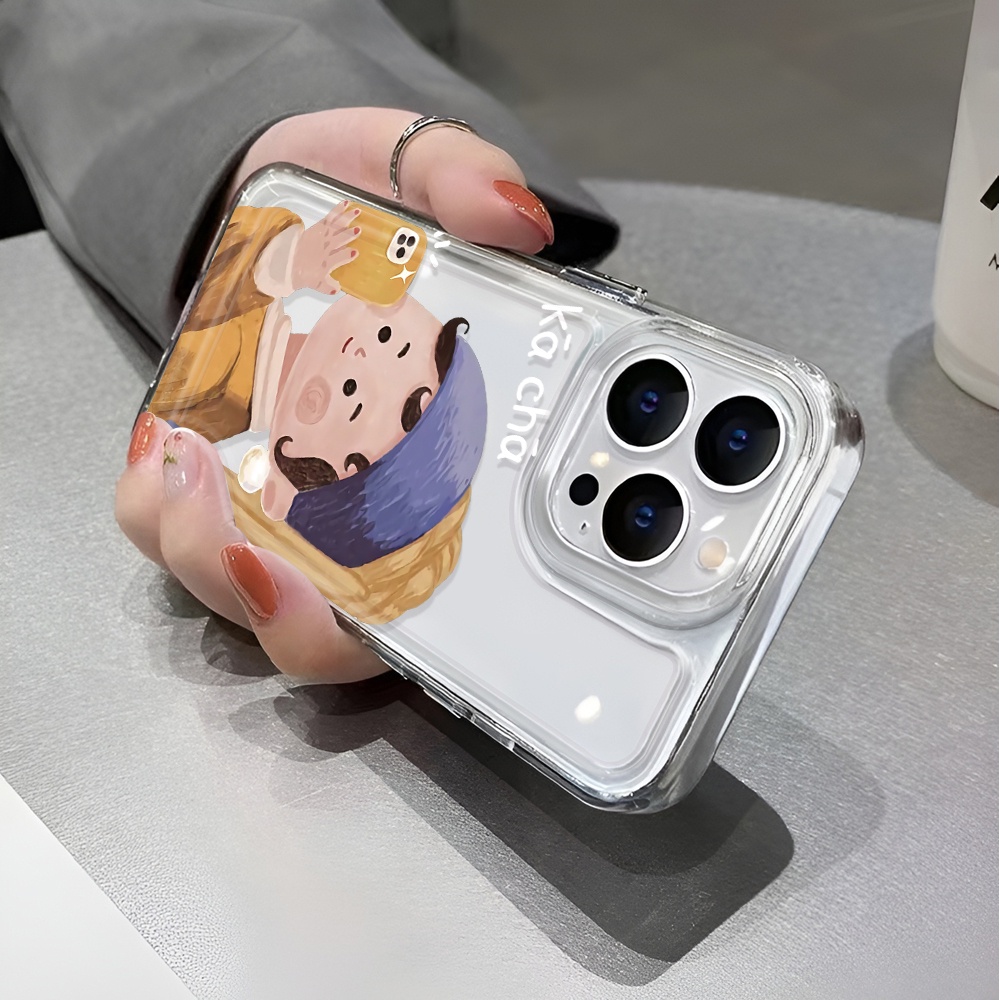 Ốp Điện Thoại Trong Suốt In Hình Cô Gái Hoạt Hình Cho iphone 14 pro max 11 13 12 7 8 Plus X XR XSMax