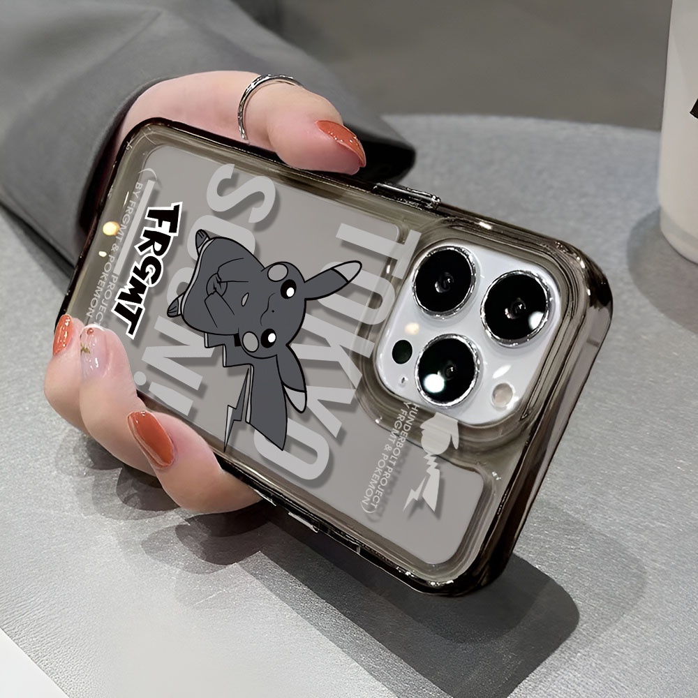 Ốp Điện Thoại Trong Suốt In Hình Pikachu Thời Trang Cho iphone 14 pro max 11 13 12 7 8 Plus X XR XSMax