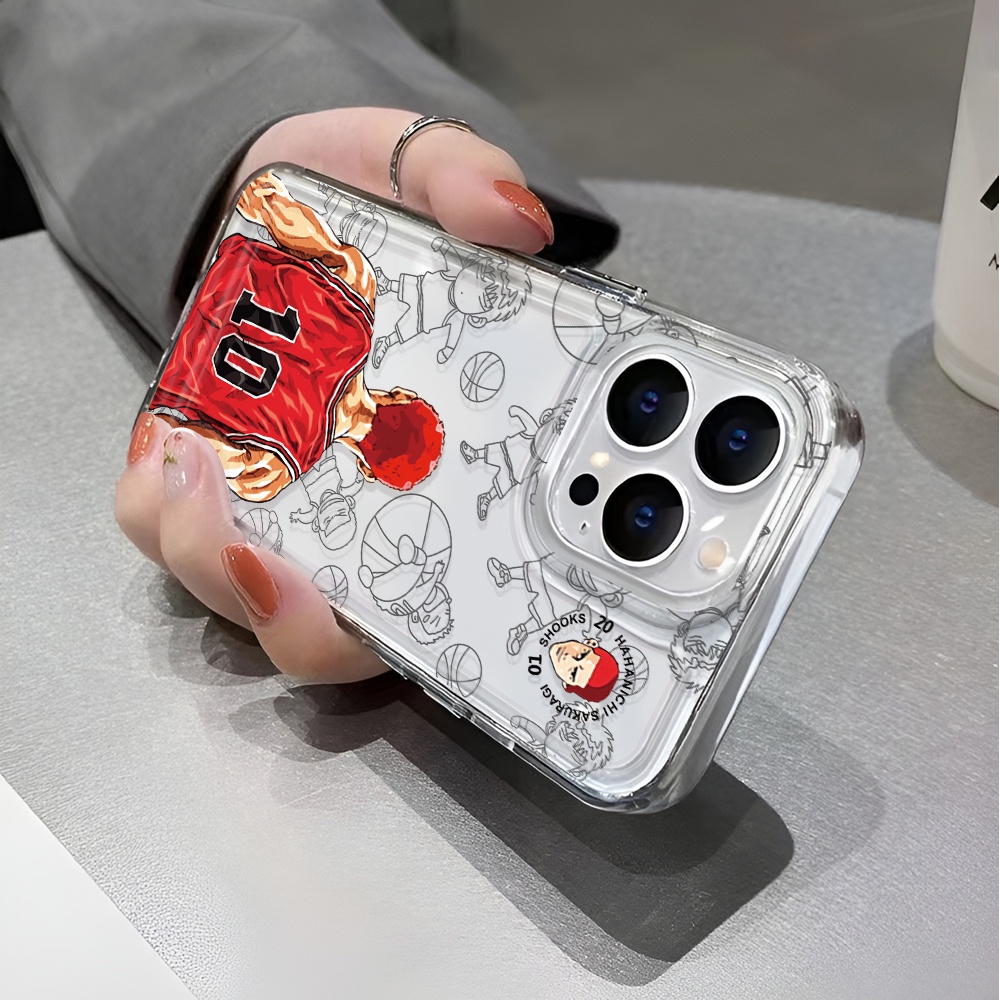 Ốp Điện Thoại Trong Suốt In Logo Đội Bóng Rổ Cho iphone 14 pro max 11 13 12 7 8 Plus X XR XSMax