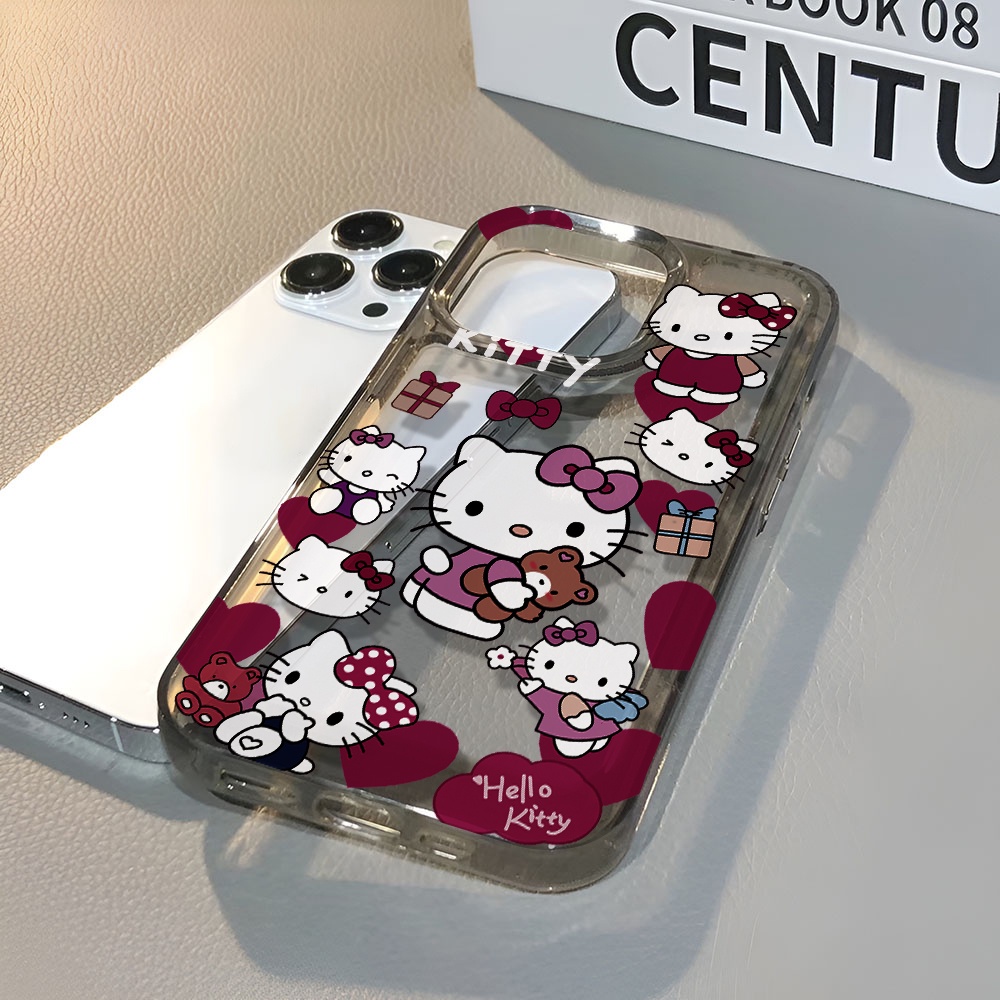 Ốp Điện Thoại Trong Suốt Chống Sốc In Hình Hello Kitty Cho iphone 14 pro max 11 13 12 7 8 Plus X XR XSMax