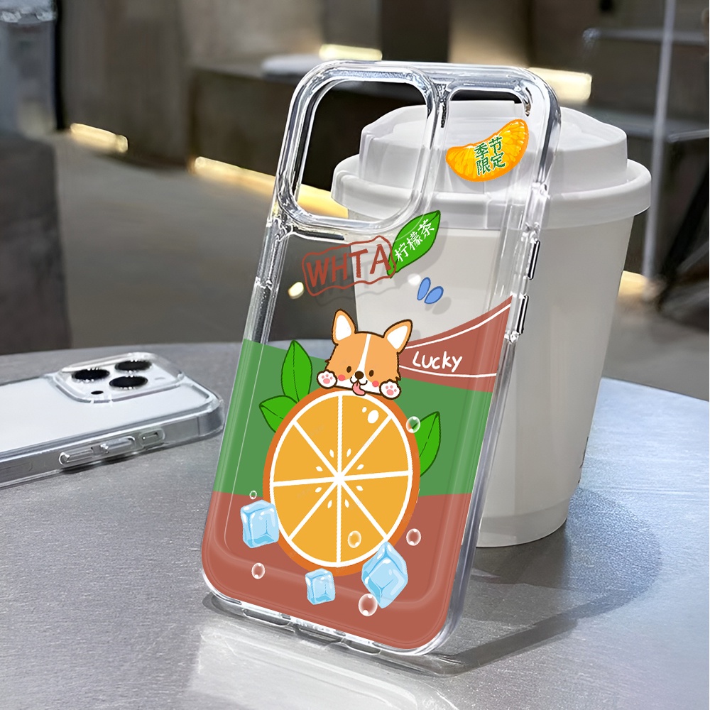 Ốp Điện Thoại Trong Suốt Chống Sốc In Hình Chú Chó Cho iphone 14 pro max 11 13 12 7 8 Plus X XR XSMax