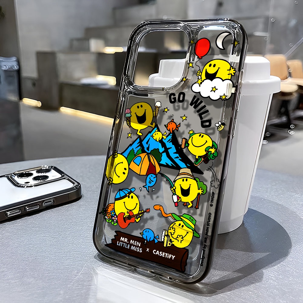 Ốp Điện Thoại Trong Suốt Chống Sốc In Hình Mặt Cười Cho iphone 14 pro max 11 13 12 7 8 Plus X XR XSMax