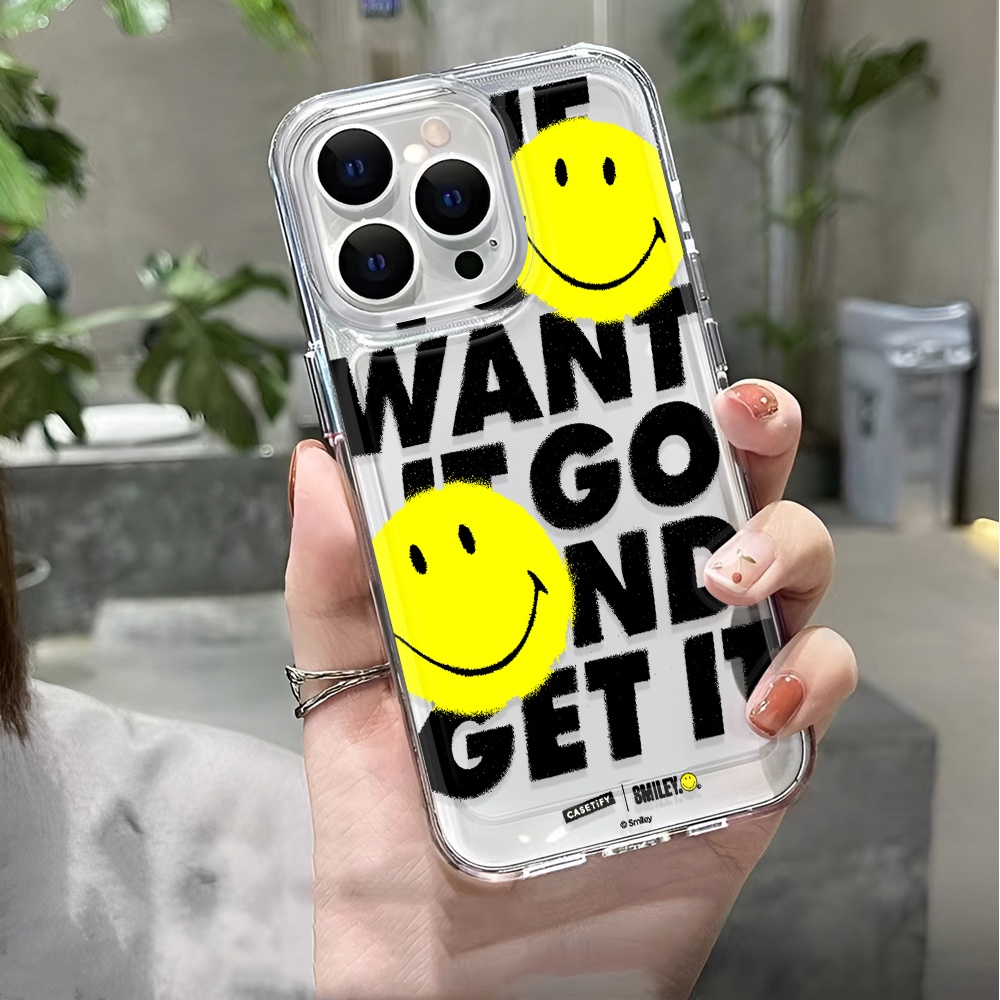 Ốp Điện Thoại Trong Suốt Chống Sốc In Hình Biểu Tượng Cảm Xúc Cho iphone 14 pro max 11 13 12 7 8 Plus X XR XSMax