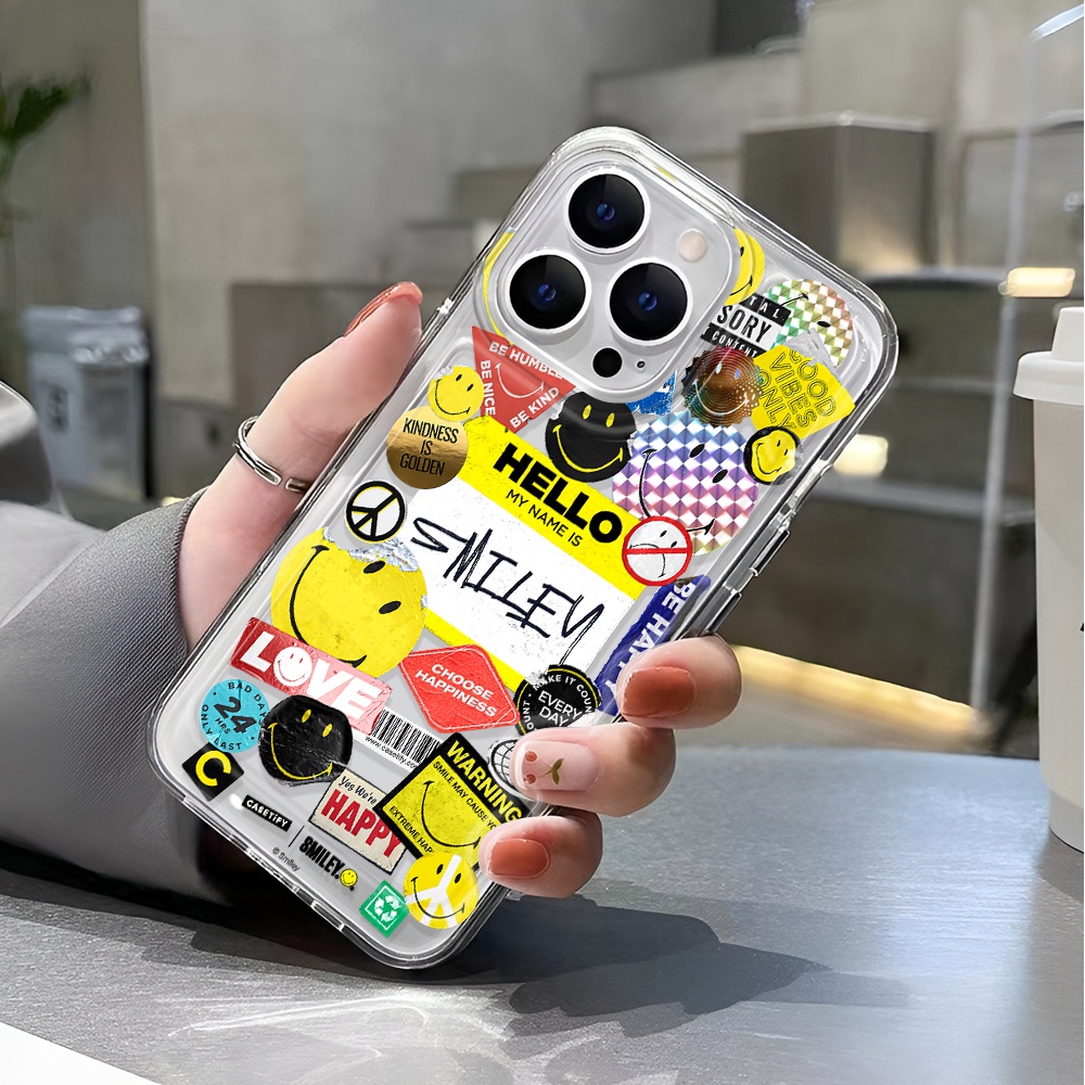 Ốp Điện Thoại Trong Suốt Chống Sốc Họa Tiết Chữ Hello Cho iphone 14 pro max 11 13 12 7 8 Plus X XR XSMax