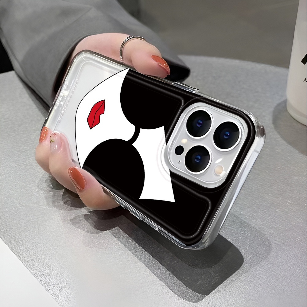 Ốp Điện Thoại Trong Suốt Chống Sốc In Hình Cô Gái Không Gian Cho iphone 14 pro max 11 13 12 7 8 Plus X XR XSMax