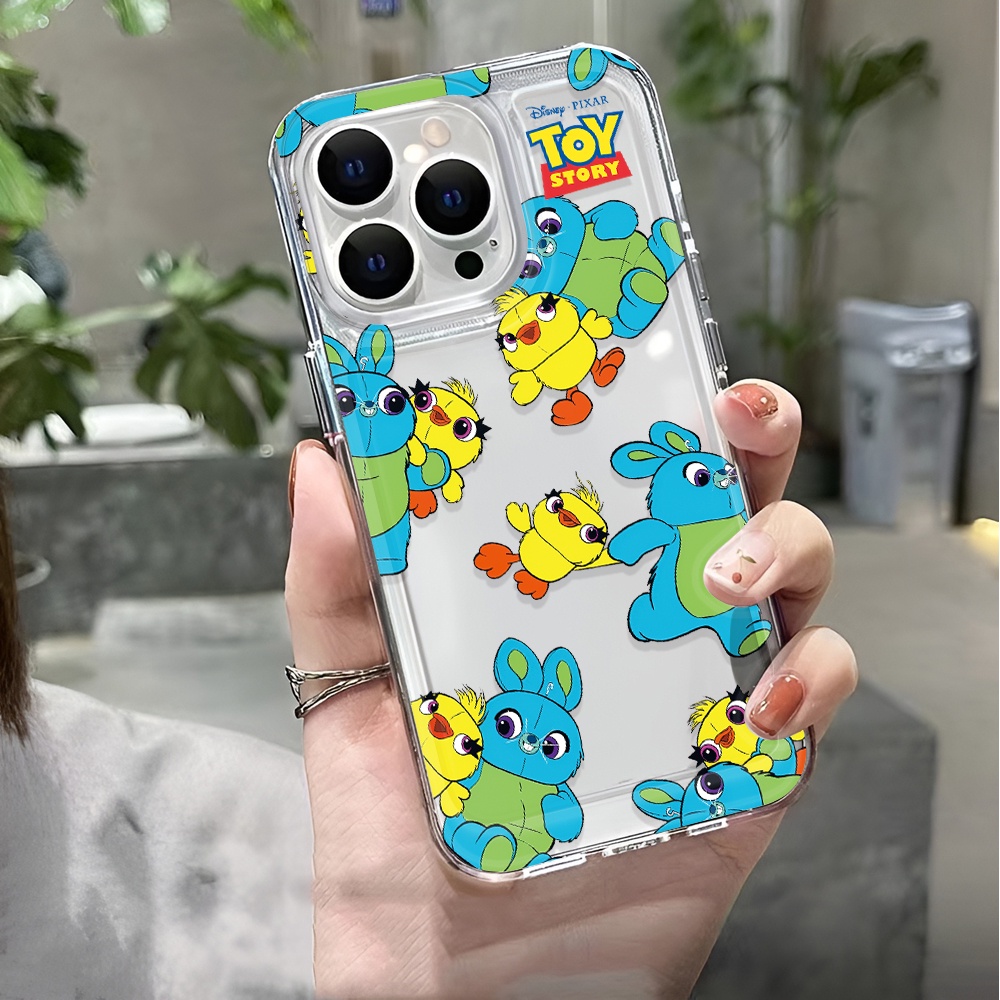 Ốp Điện Thoại Trong Suốt Chống Sốc In Hình Thỏ Dễ Thương Cho iphone 14 pro max 11 13 12 7 8 Plus X XR XSMax