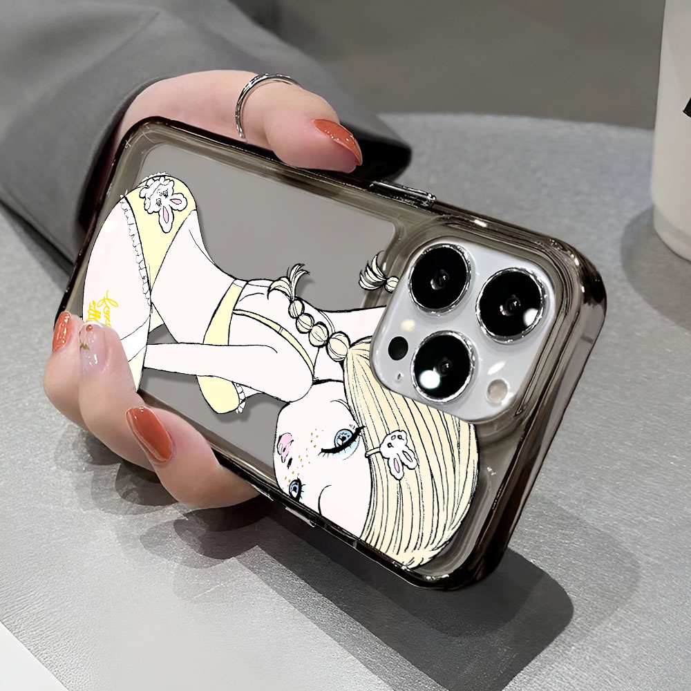 Ốp Điện Thoại Trong Suốt Chống Sốc In Hình Cô Gái Không Gian Cho iphone 14 pro max 11 13 12 7 8 Plus X XR XSMax