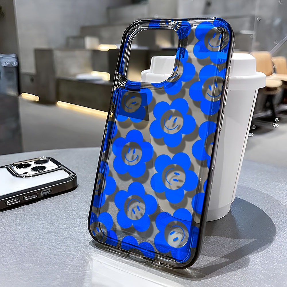 Ốp Điện Thoại Trong Suốt Họa Tiết Hoa Chống Sốc Cho iphone 14 pro max 11 13 12 7 8 Plus X XR XSMax