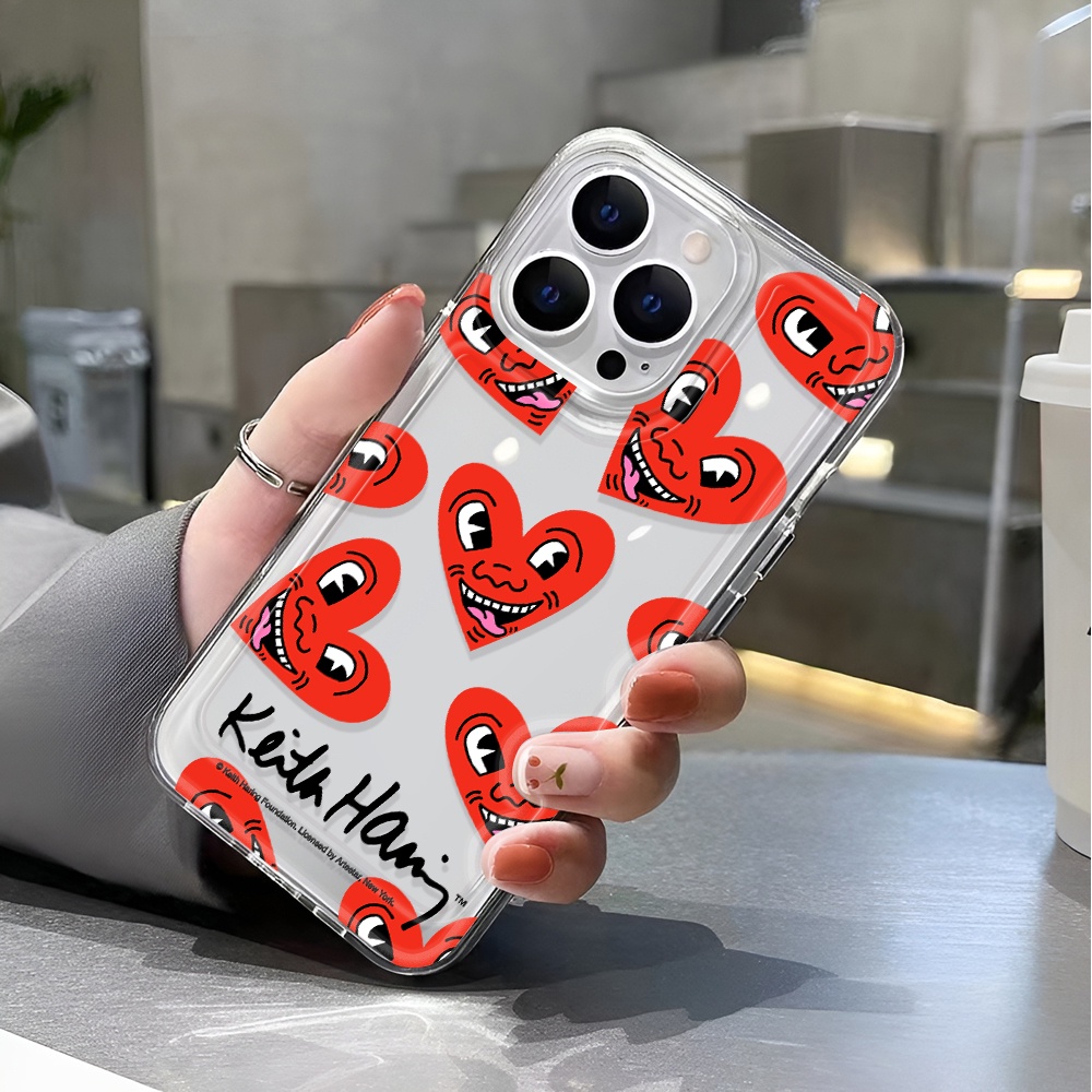 Ốp Điện Thoại Trong Suốt Chống Sốc In Hình Mặt Cười Cho iphone 14 pro max 11 13 12 7 8 Plus X XR XSMax