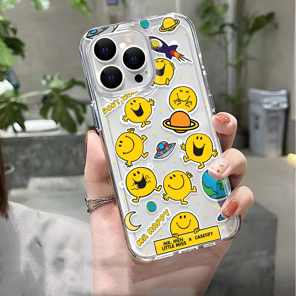 Ốp Điện Thoại Trong Suốt Chống Sốc In Hình Mặt Cười Cho iphone 14 pro max 11 13 12 7 8 Plus X XR XSMax