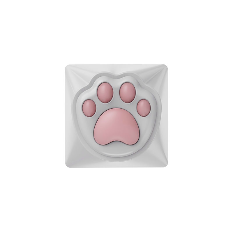 Osid keycap Bàn Phím Cơ Bằng Silicon Mềm Đàn Hồi Hình Bàn Chân Mèo Màu Hồng Dễ Thương Silicon Mềm Mại 7.14