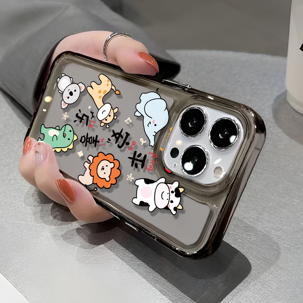 Ốp Điện Thoại Trong Suốt Chống Sốc Hình Khủng Long Cho iphone 14 pro max 11 13 12 7 8 Plus X XR XSMax