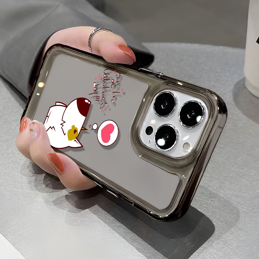 Ốp Điện Thoại Trong Suốt Chống Sốc In Hình Chú Chó Hoạt Họa Cho iphone 14 pro max 11 13 12 7 8 Plus X XR XSMax