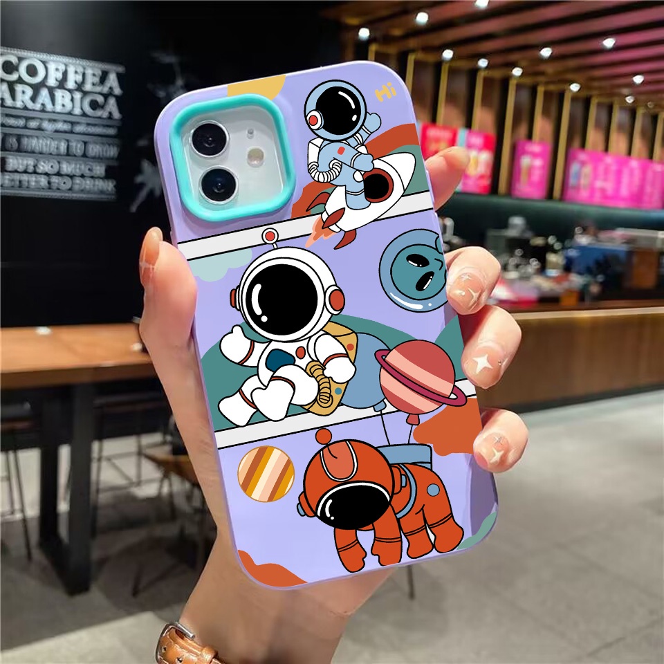 Ốp Điện Thoại silicon Dẻo Hình Tên Lửa / Phi Hành Gia 3 Trong 1 Cho iPhone 14Promax 13 12 11 7Plus X XR