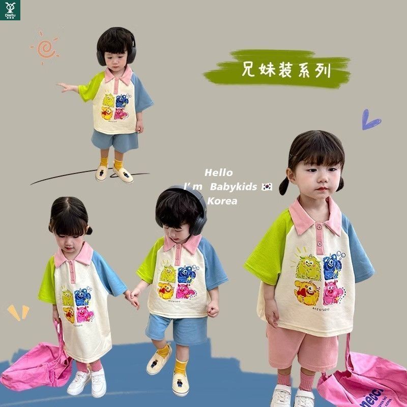 ✨Hàng Có Sẵn! Hộp Đựng Tai Nghe✨ Áo Thun polo Tay Ngắn In Hình Thỏ Màu Sắc Thời Trang Hàn Quốc Dành Cho Bé Trai Gái
