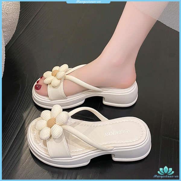 Dép lê La Mã đi biển nữ xăng đan mẫu mới đế dày