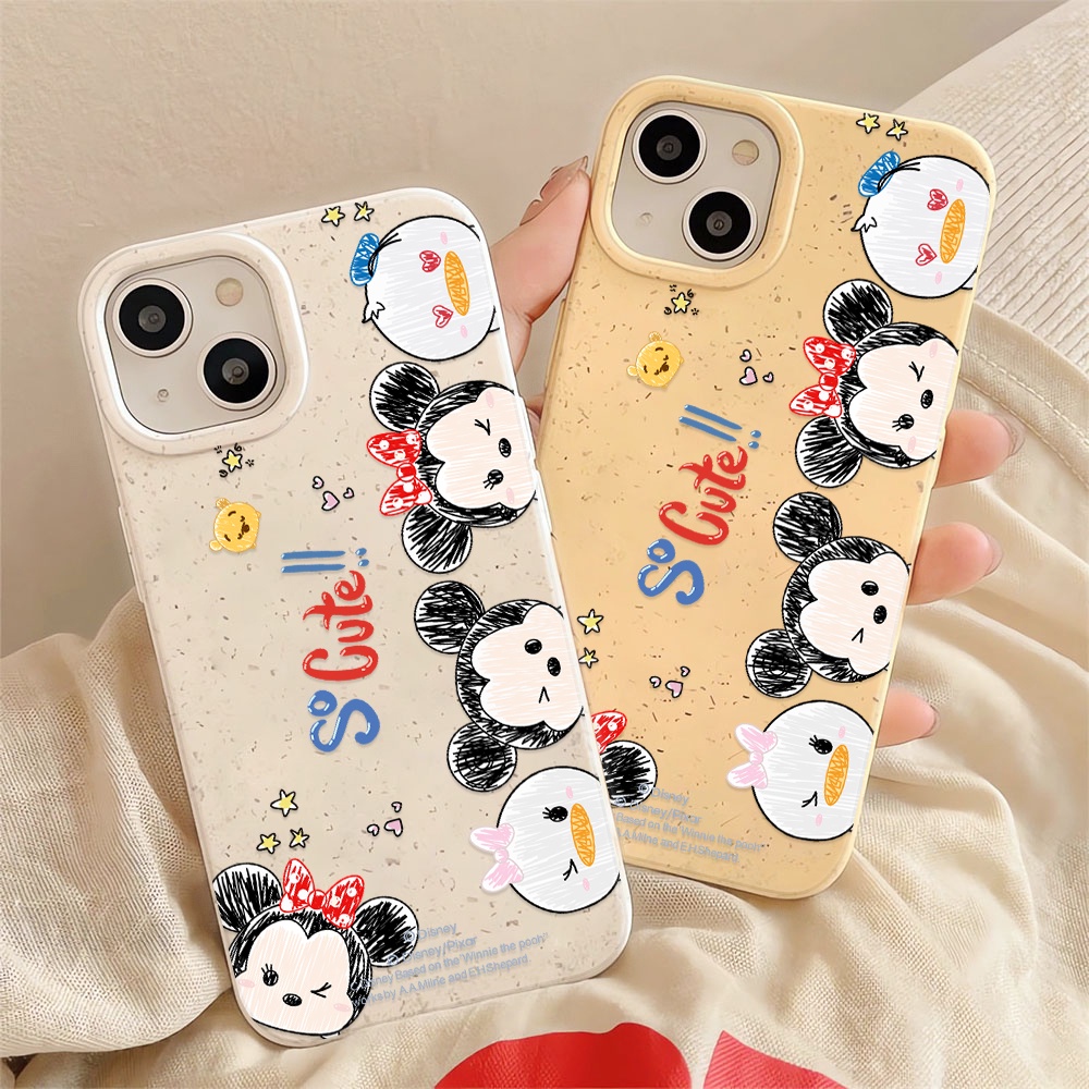 Ốp Điện Thoại Chống Sốc Màu Trắng In Họa Tiết Hoạt Hình Cho iphone 14 pro max 11 13 12 7 8 Plus X XR XSMax