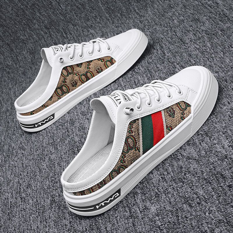 Giày Nam Phong Cách Mới 2024, Giày Nửa Trượt Hợp Thời Trang Không Gót