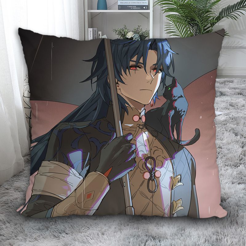 Gối nằm MARK COURT hình vuông in họa tiết hai Honkai: star rail tingyun jing yuan franz kafka bailu blade honka