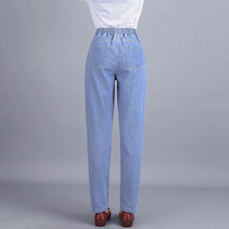 Quần Jean Dài Tới Mắt Cá Chân Eo Cao Thời Trang Xuân Thu 2023 Cho Nữ