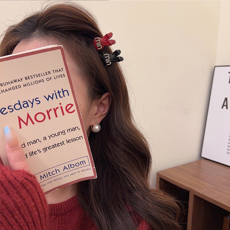 Kẹp Tóc mini In Chữ Phong Cách Hàn Quốc Thời Trang Cho Nữ