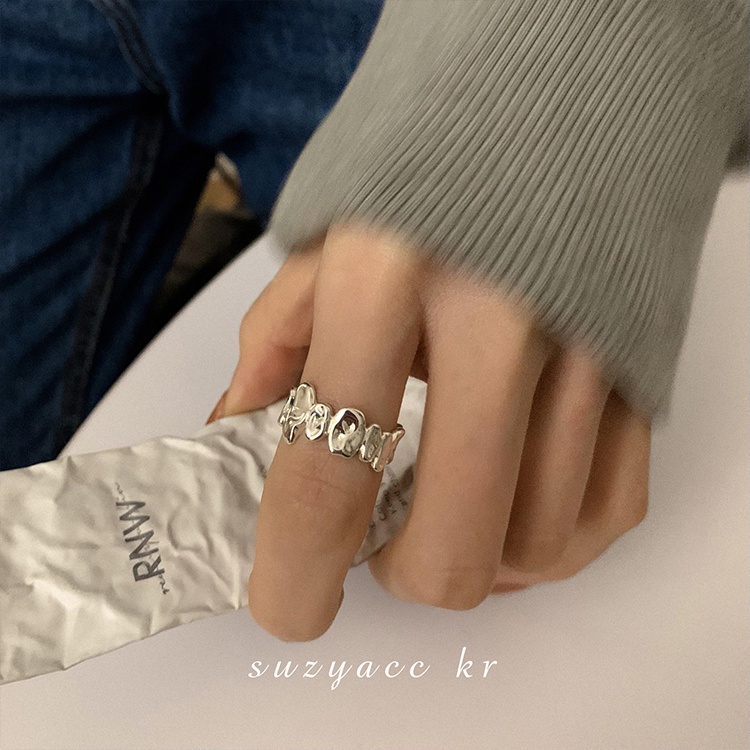 Nhẫn Hở Mạ Bạc 925 Thời Trang Cá Tính Cho Nữ 2022