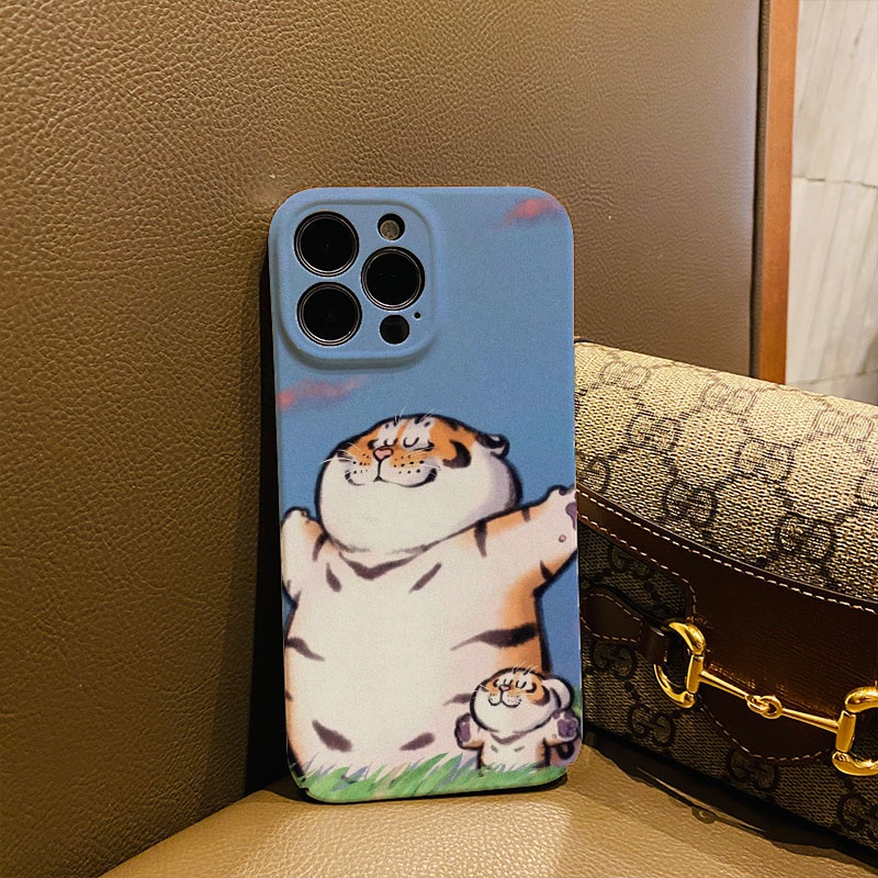 Ốp Điện Thoại Cứng In Hình Hổ Dễ Thương Cho iphone 14promax 11 13 12 7Plus 8 X XS Max