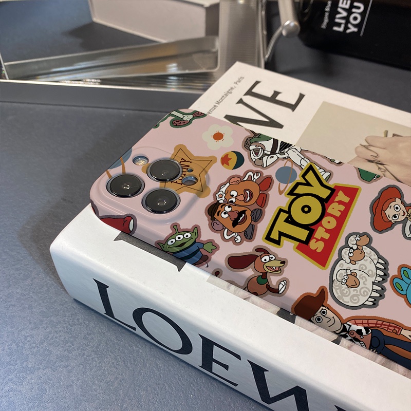 Ốp Điện Thoại Cứng Chống Sốc In Hình Toy Story Thời Trang Cho iphone 14promax 11 13 12 7Plus 8 X XS Max