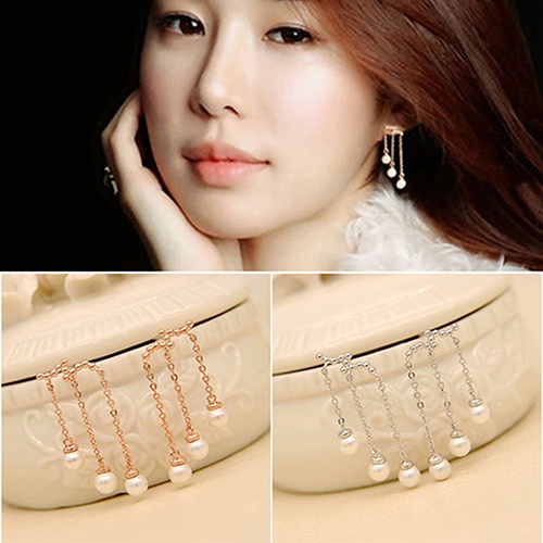 Đôi Khuyên Tai DàI PhốI HạT NgọC Trai Giả ThờI Trang Cho Nữ Charms